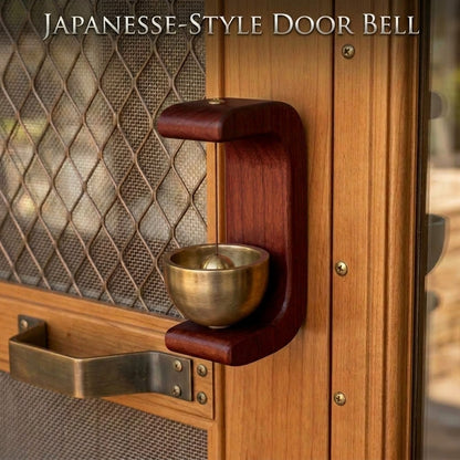 Entriva™– Elegant Wooden-Brass Doorbell