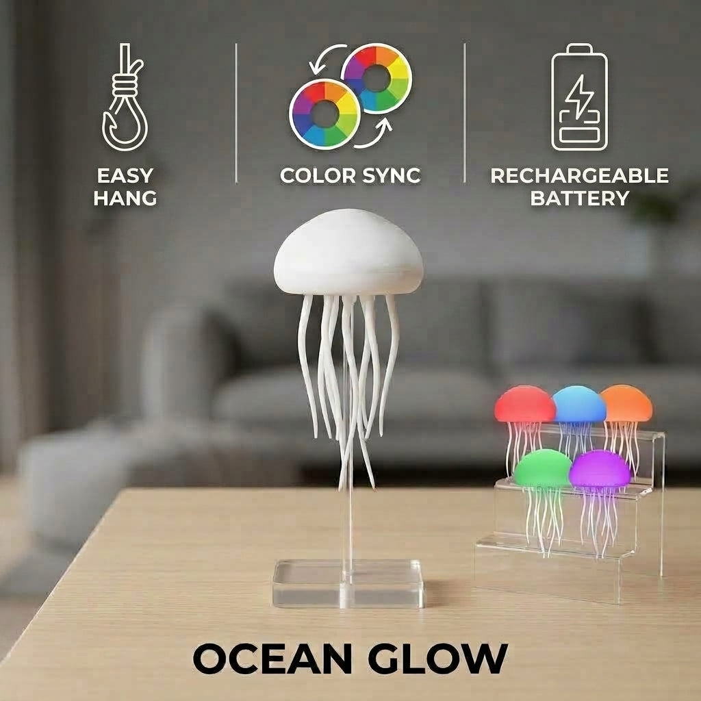 Glowfin™ - Hanging Jellyfish Lamp