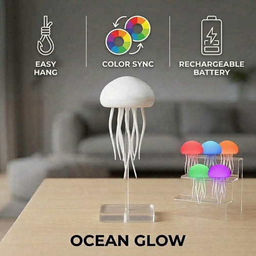 Glowfin™ - Hanging Jellyfish Lamp
