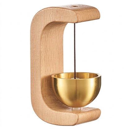 Entriva™– Elegant Wooden-Brass Doorbell